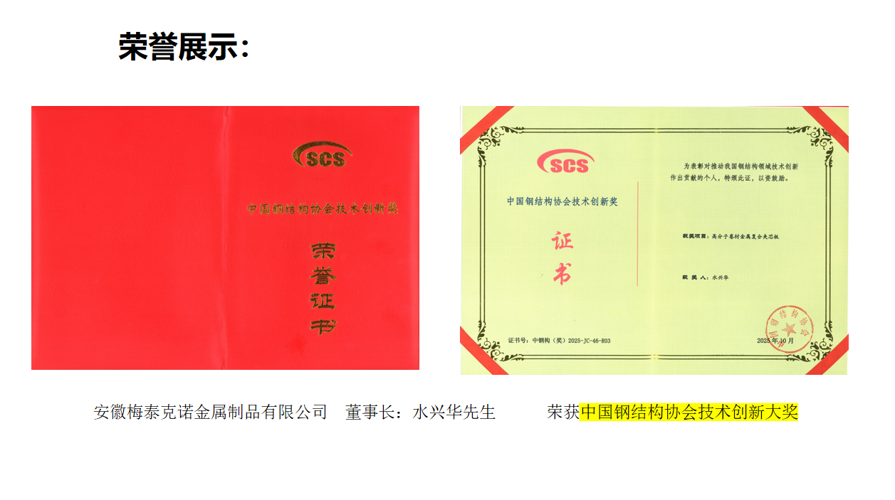 荣誉展示